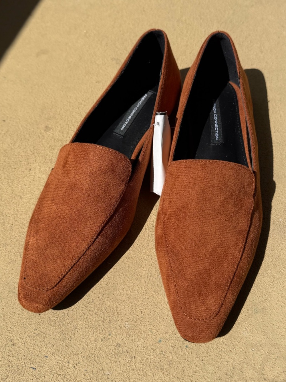 French Connection Women's Suede Loafers in Rust • Zapatos mocasines de mujer - Picture 5 of 15